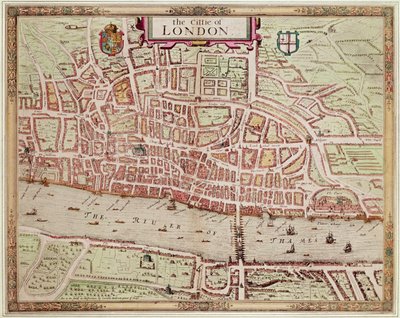 Map of the City of London, 1633 by Augustus Ryther